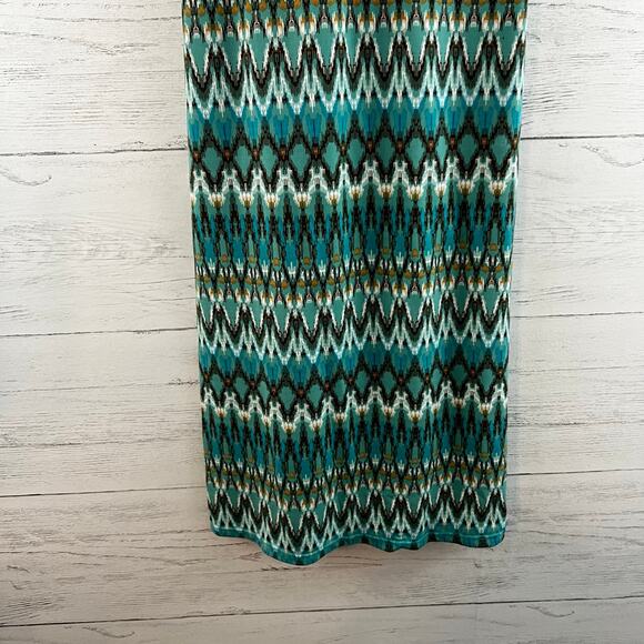 BCBGMaxazria Y2K 90s Vintage Style Printed Midi Dress Size XS - Picture 7 of 8